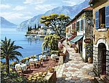 Sung Paintings - Overlook Cafe II by Sung Kim